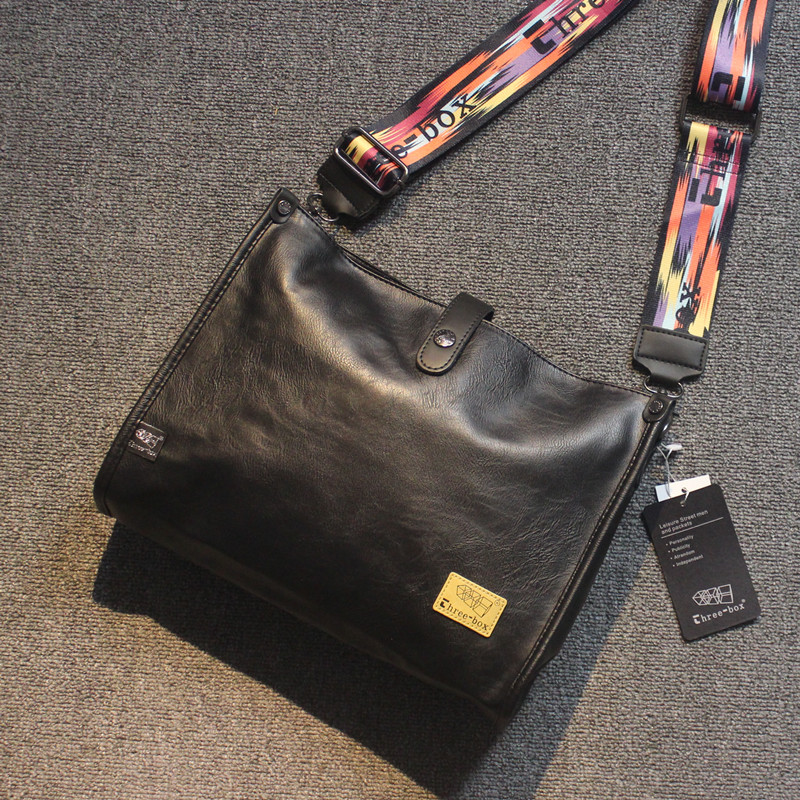 Original Tidal Card Genuine Leather Sensation Men Bag Single Shoulder Bag Han Version Business Casual Men Mailman Mailbag Skew Satchel Broadband Women Bag