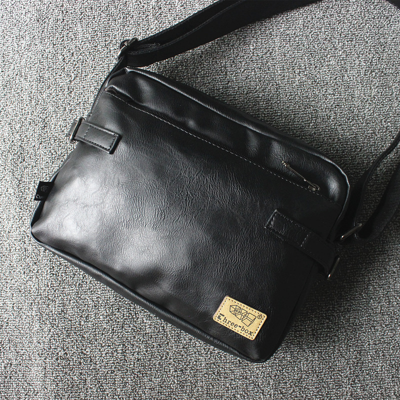 2017 New Three Boxes Men's Bag Single Shoulder Bag Cross Currents Diagonal Satchel Bag Ipad Satchel Casual Student Bag