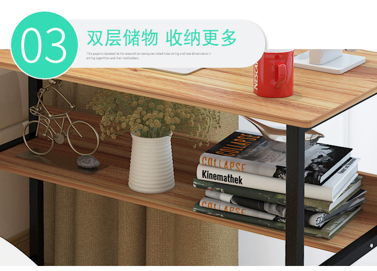 Mansfield máy tính để bàn bàn máy tính bàn kết hợp tủ sách đơn giản bàn phòng ngủ bàn nhà nhỏ - Bàn bàn học thông minh gấp gọn