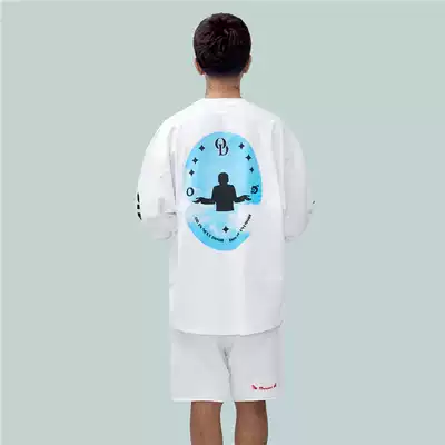 ORANGEDRAGON OD 21 summer DONCARE co-name round collar LOGO printed cotton loose T-shirt long sleeve