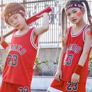 学生表演队服儿童定制篮球服