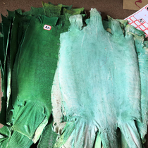 Original grain green lizard leather material whole material cell phone shell stock sleeve strap wallet handbag lizard special leather material