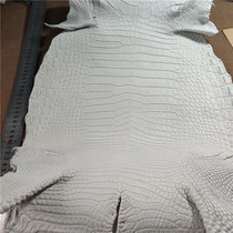 Vegetable-tanned crocodile whole embryo belly leather color-brushed DIY bag wallet mobile phone case strap belt shoe material