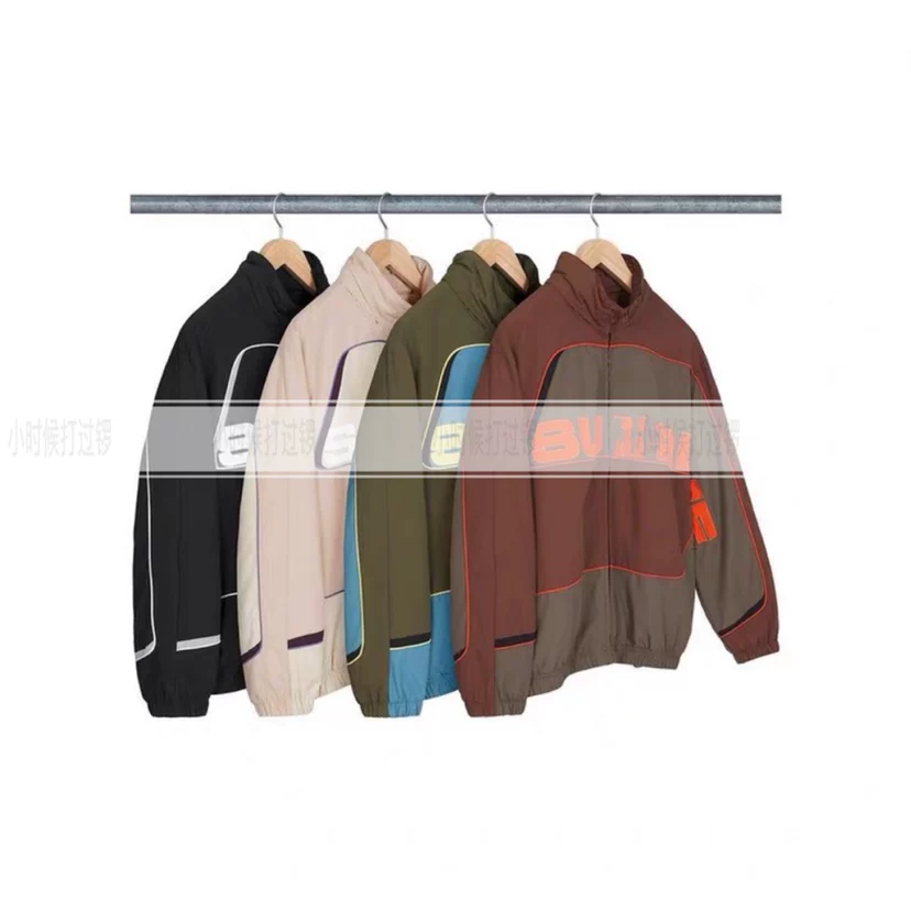 [过验21FW S Paneled Track Jacket校服夹克外套 连帽尼龙拼色情侣]