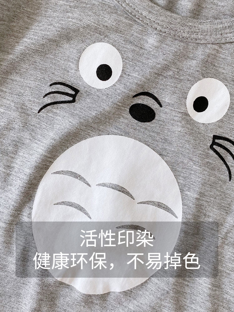 CHILDRENS PAJAMAS MODAL MASKS SPRING AND AUTUMN LONG SLEEVES THIN CARTOON HIGH WAIST SET BABY BOYS GIRLS LOUNGEWEAR