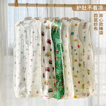 Export muslin baby bamboo cotton vest sleeping bag childrens kick-off baby four or eight layers of gauze summer thin autumn and winter