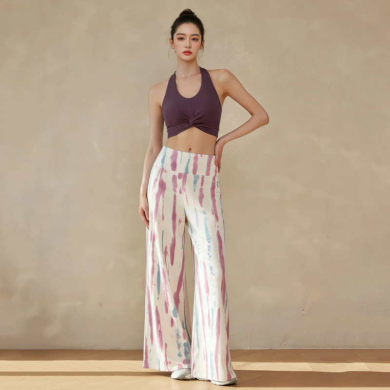 New Fitness Clothing Pilates Training Outfit, Loose and Stylish Colorful Slimming Yoga Set for Women