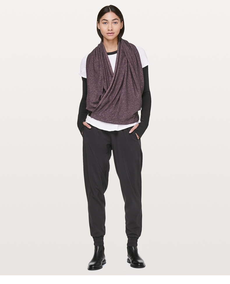 Lululemon Scarf Khăn quàng thể thao và giải trí của phụ nữ Vinyasa LW9ATXS khăn caro phượt	