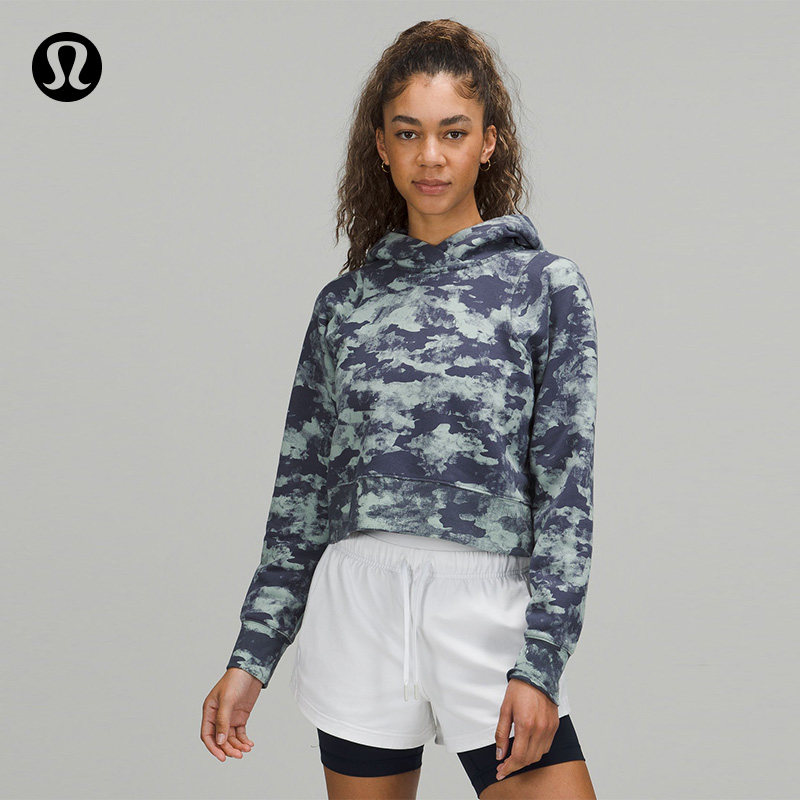 Online special sale of lulemon -- Loungeful lady short with hoodie LW3FPWS