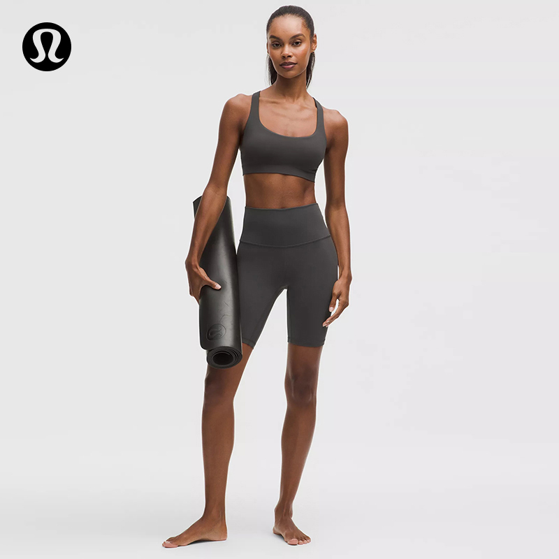 Align ™   Women's High-Waisted Athletic Shorts 8" Moisture-Wicking丨Lululemon丨Lw7Crms