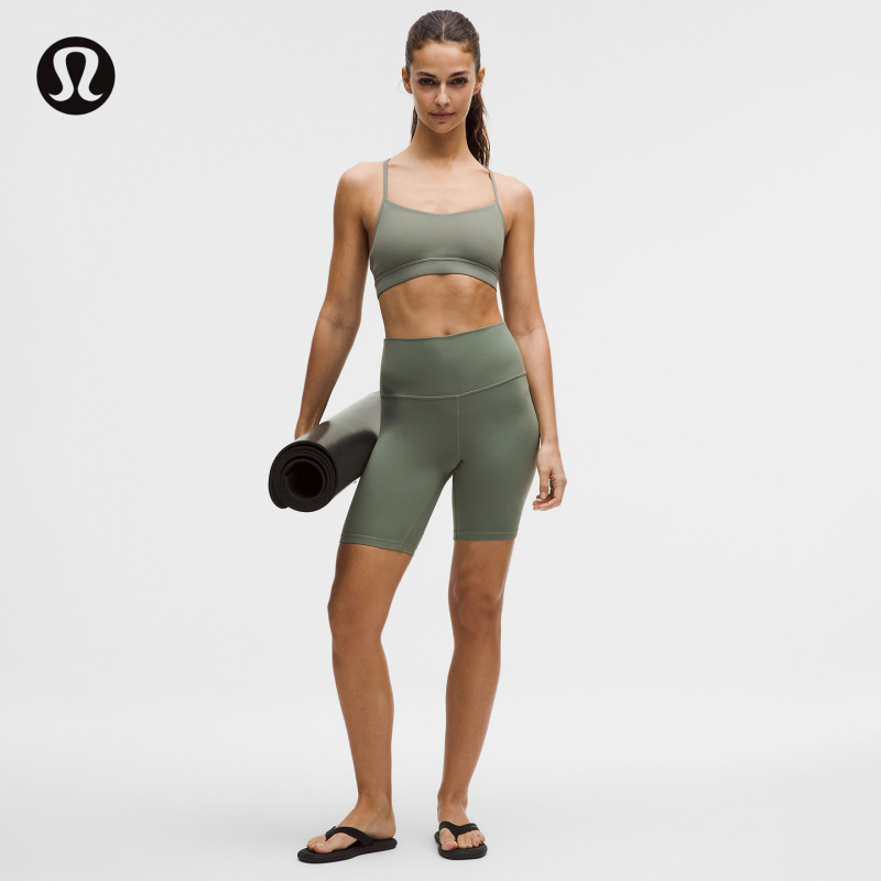 Align ™   Women's High-Waisted Athletic Shorts 8" Moisture-Wicking丨Lululemon丨Lw7Crms