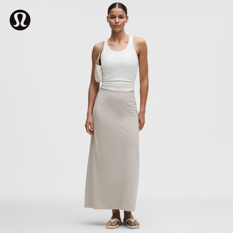 Женская длинная юбка Breeze из быстросохнущего плетеного материала丨lululemon丨lw8ar5s Изображение 1