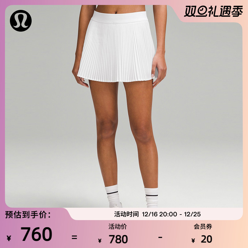 バーシティ レディース アコーディオン プリーツ ハイウエスト テニス スカート 速乾性ウィッキング丨lululemon丨LW8AKVS