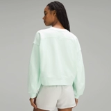 Идеально негабаритная г -жа круглая шея короткие свитера 丨 lululemon 丨 lw3ebes