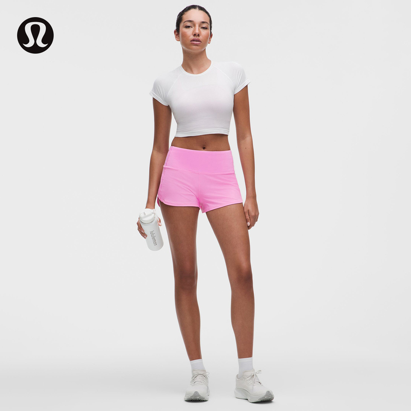 Speed up Women's Sports High-Waisted Shorts 2.5" with Lining, Quick-Drying | Lululemon | Lw7Bexs