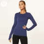 Lululemon 丨 Áo thun thể thao cổ dài tay nữ công nghệ nhanh nhẹn LW3M18S áo ba lỗ thể thao nữ