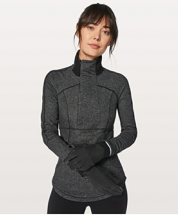Lululemon 丨 Chạy găng tay thể thao ấm áp LW9AMSS găng tay hở ngón