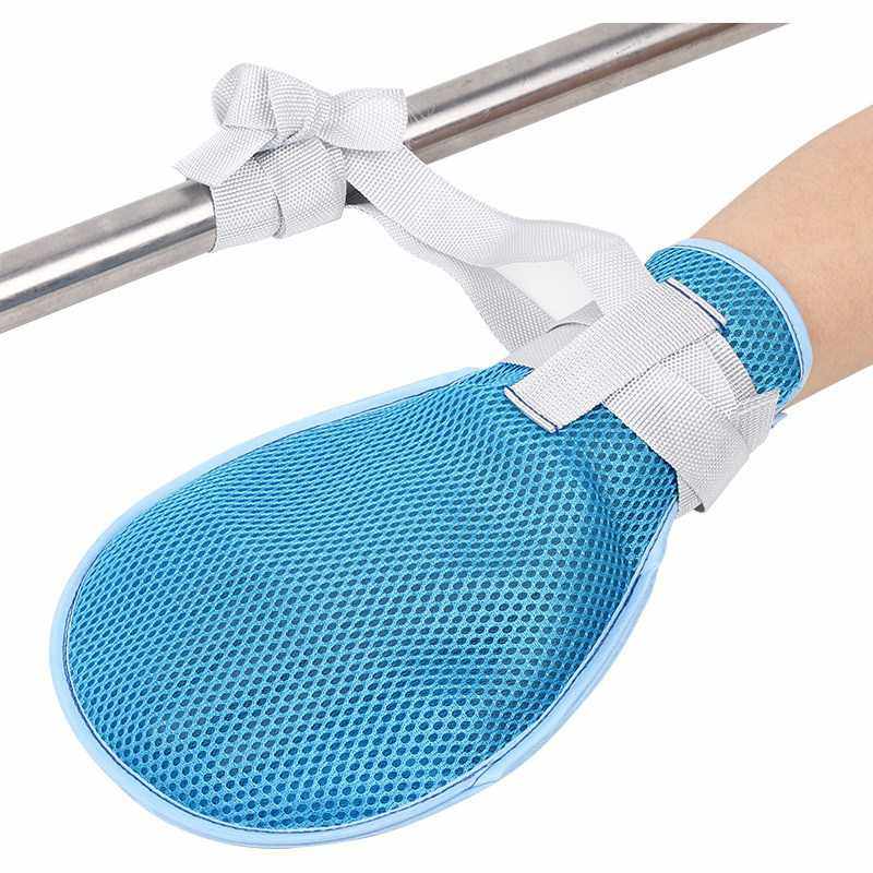 Elderly table tennis gloves patient anti-arrest self-injury restraint with fixed medical bondage tied hands and hands and feet