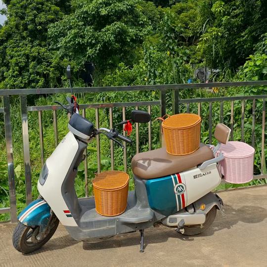 Большая задняя корзина для электромобилей с крышкой, сумка для хранения шлема, универсальная подвесная корзина для мотоциклов, для рюкзаков.