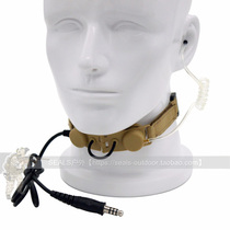 ELEMENT THROAT MIC Unilateral TACTICAL THROAT microphone Throat shock Throat vibration Air duct Vacuum earbuds Throat microphone headphones
