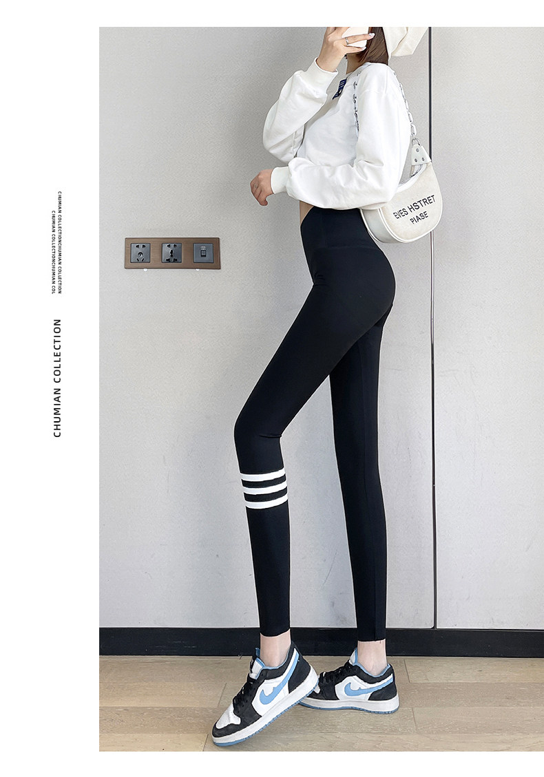 韩国鲨鱼裤外穿女春秋薄款瘦腿塑性打底裤哑光无痕高腰收腹芭比裤详情35