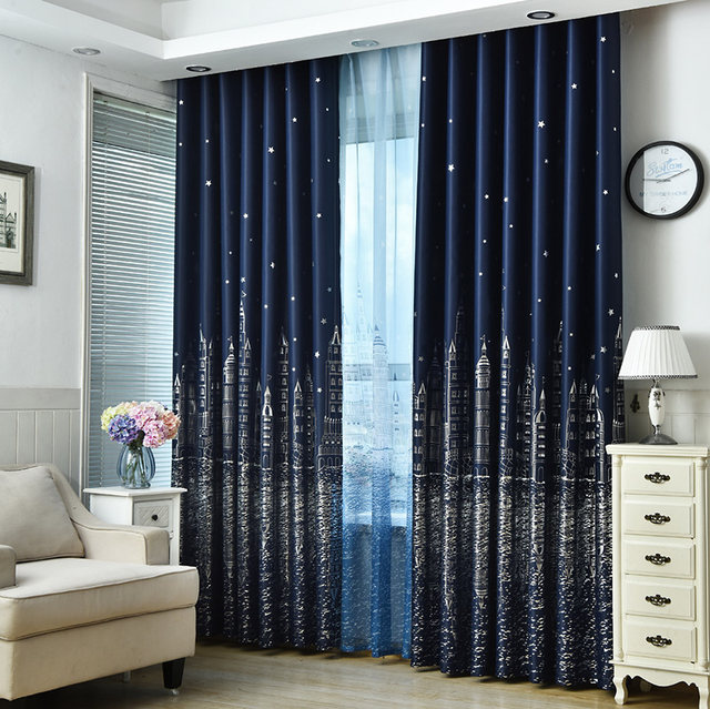 Curtain finished product Nordic simple modern bedroom customized rental 2024 popular punch-free living room thickened blackout cloth