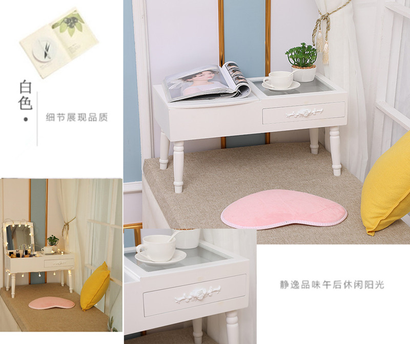 Ins gió tủ quần áo nhỏ bàn trang điểm gương trang điểm gương đơn giản lật bàn trang điểm máy tính để bàn bay - Bàn ghế gấp giá rẻ