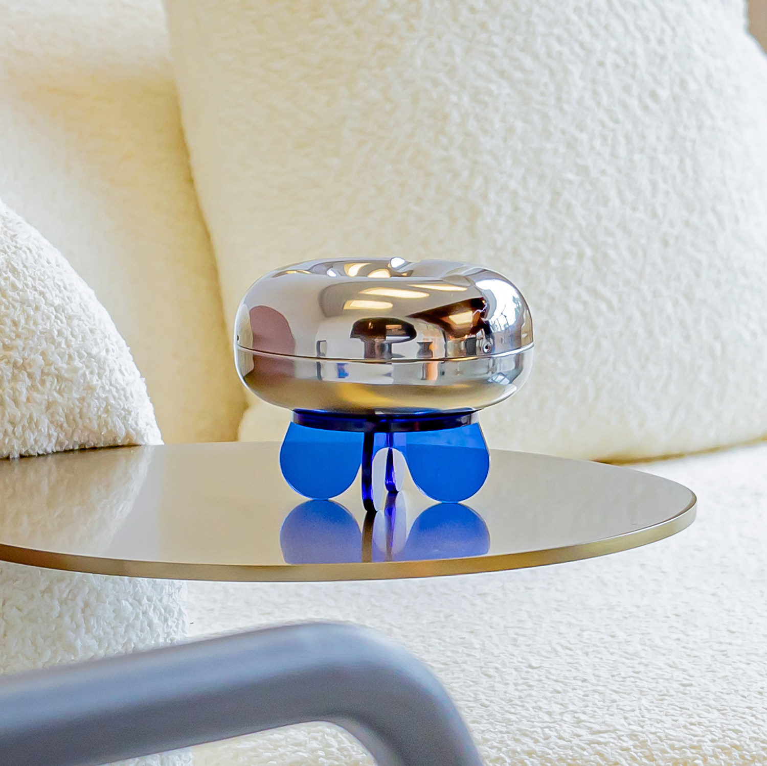 Bucket Heins Wind Light Extravaganza ROUND CREATIVE HOME LIVING ROOM STAINLESS STEEL ASHTRAY WITH LID ANTI-FLY ASH