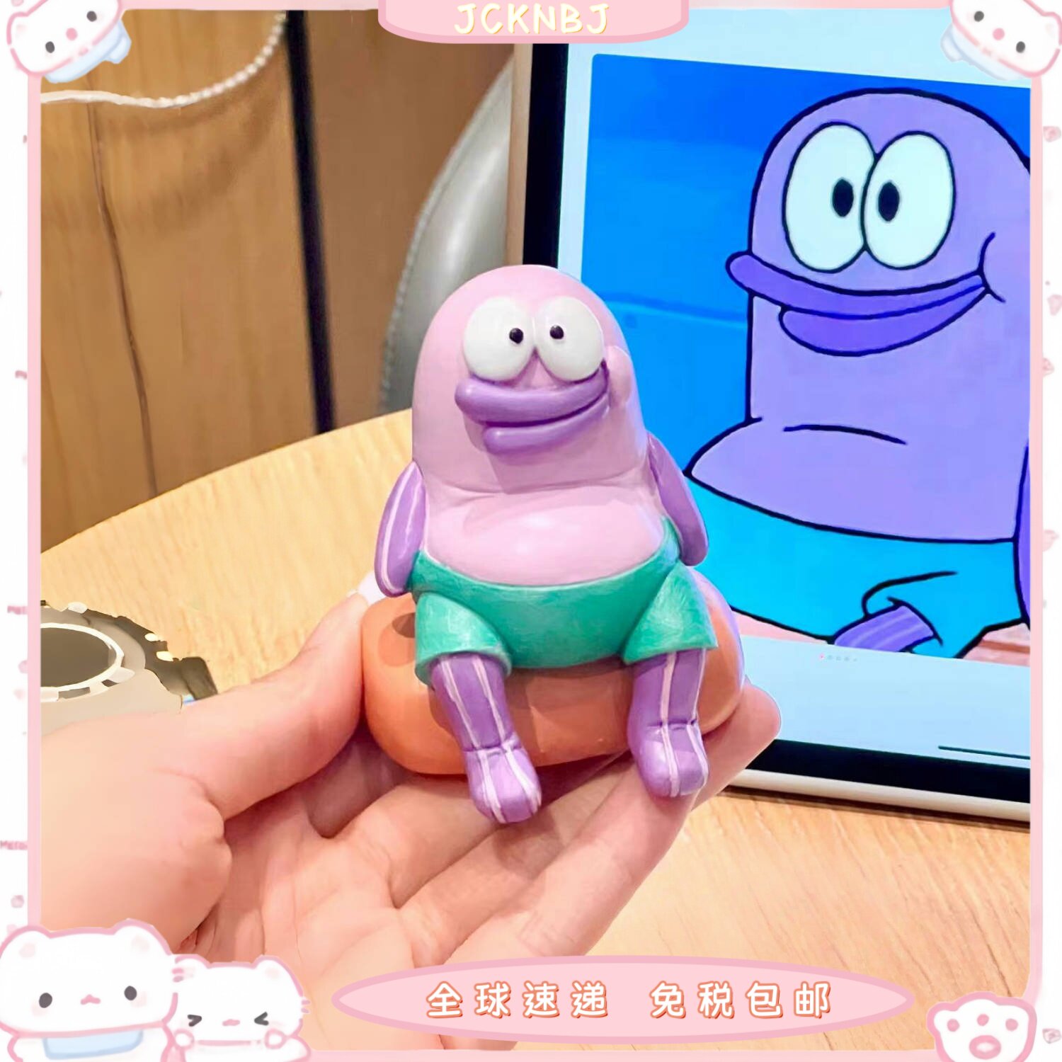 日本JCKNBJ比奇堡居民大聪明鱼摆件｜25年全网爆火的海绵宝宝周边礼物推荐！-动漫水杯-淘宝好物网