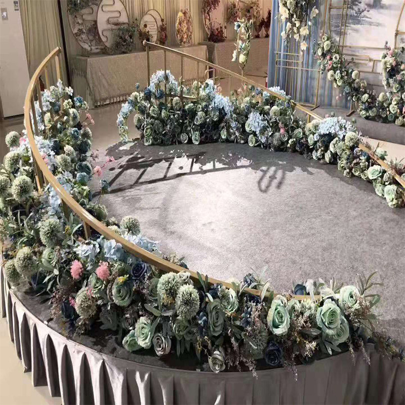 Wedding Decoration Scene Arrangement Wedding Celebration Props Iron Art Arc Fencing Wedding Celebration Stage Decoration Iron Art Arc Fence-Taobao