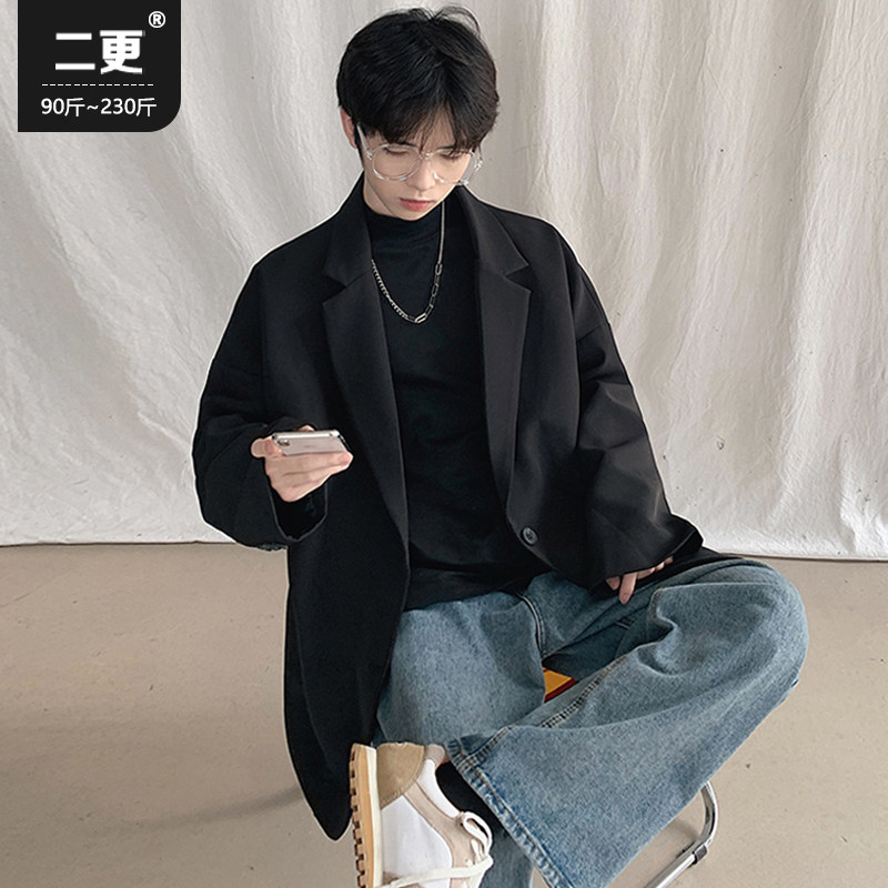 Small blazer men spring and autumn new style thick casual ins leprosy Korean version trend dk uniform suit top