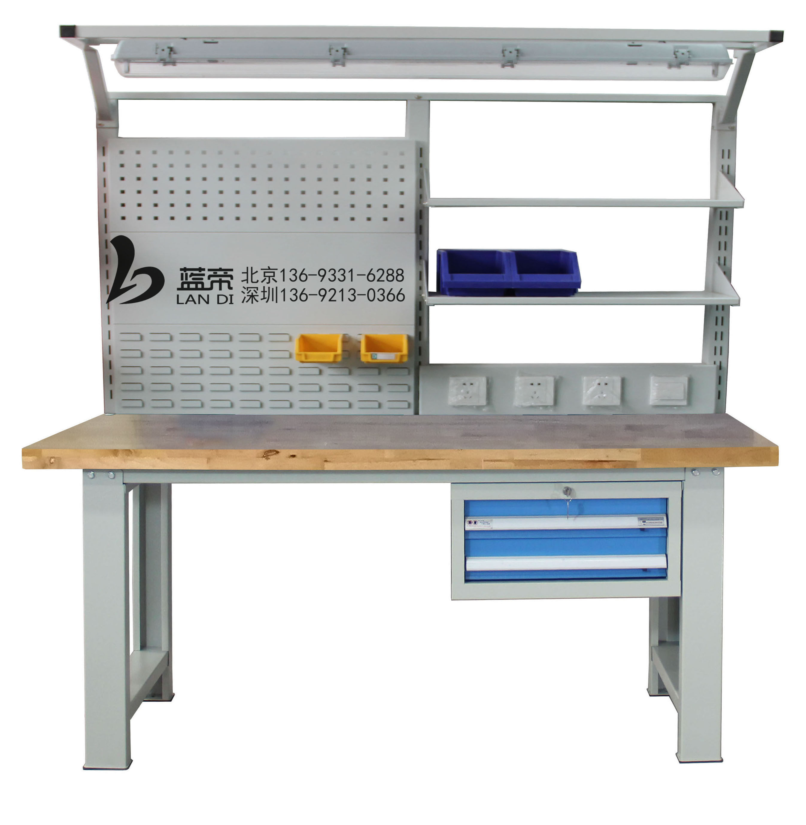 Solid wood workbench beech operation table oak maintenance table high-end workbench fitter table inspection table test bench table