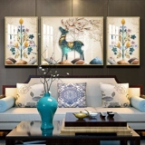 Хрустальная фарфоровая живопись гостиная диван диван Фоно Стена Украшение Повеселье живопись.