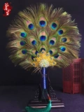 Hanfu Fan Fan Fan Bride Covered Ball Ball Fan Fan, вентилятор Peacock Feath