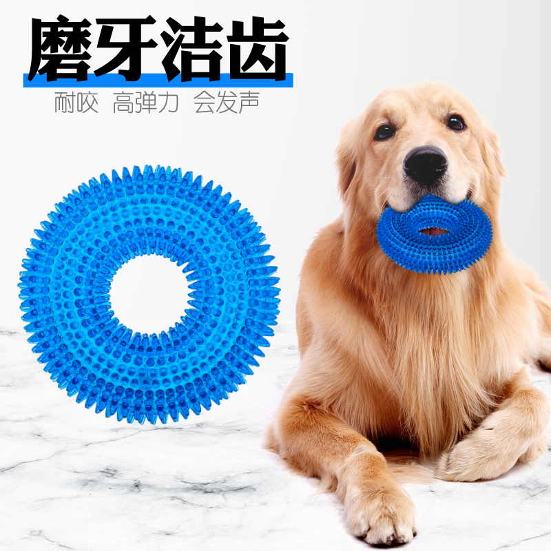 Dog Toys Bite-resistant teeth Teeth Elasticity Pets Gold Mautedi Sammoyer Large Dogs Vocals Dog Toys
