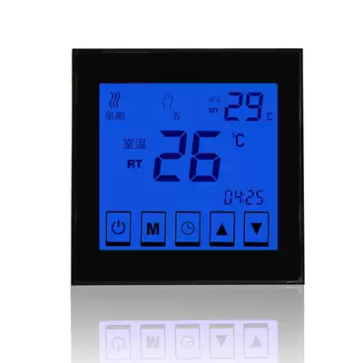 Electric heating touch screen thermostat Water floor heating LCD temperature controller Wall hanging stove passive temperature control switch