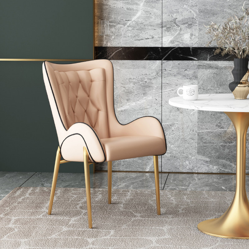 Nordic Light Extravagant Single Chair Hotel Sample House Display Center Reception Talks Table And Chairs Combined Upscale Cafe Milk Tea Shop