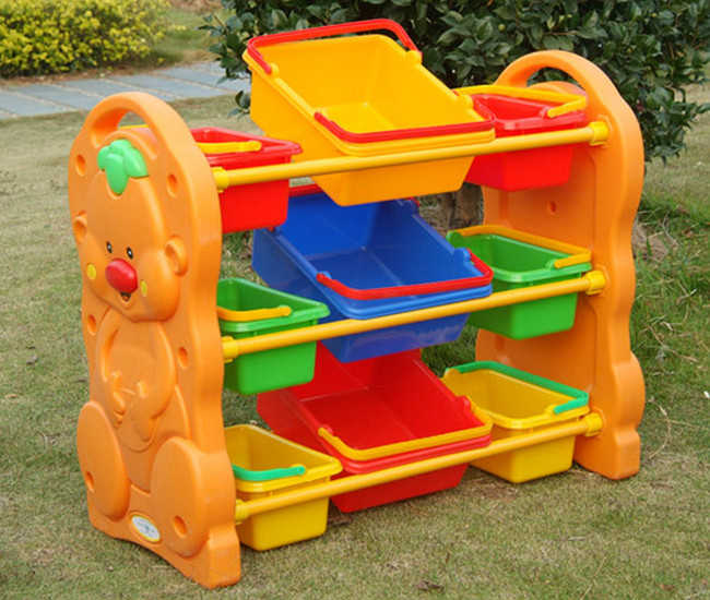 Kindergarten children's multi-layer toy rack storage rack baby plastic multi-function rack finishing rack cabinet
