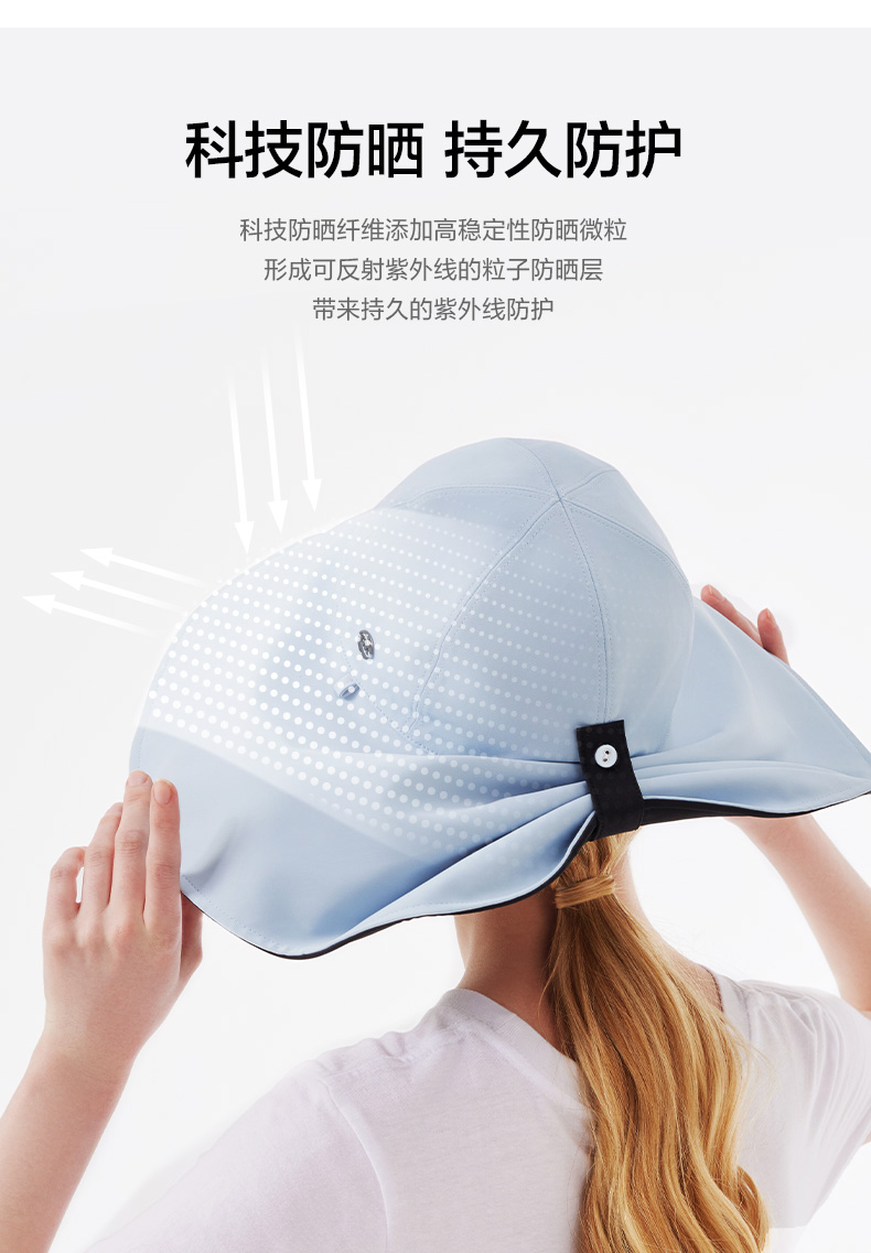 蕉下 升级加大帽檐 时尚防晒渔夫帽 UPF50+ 图4