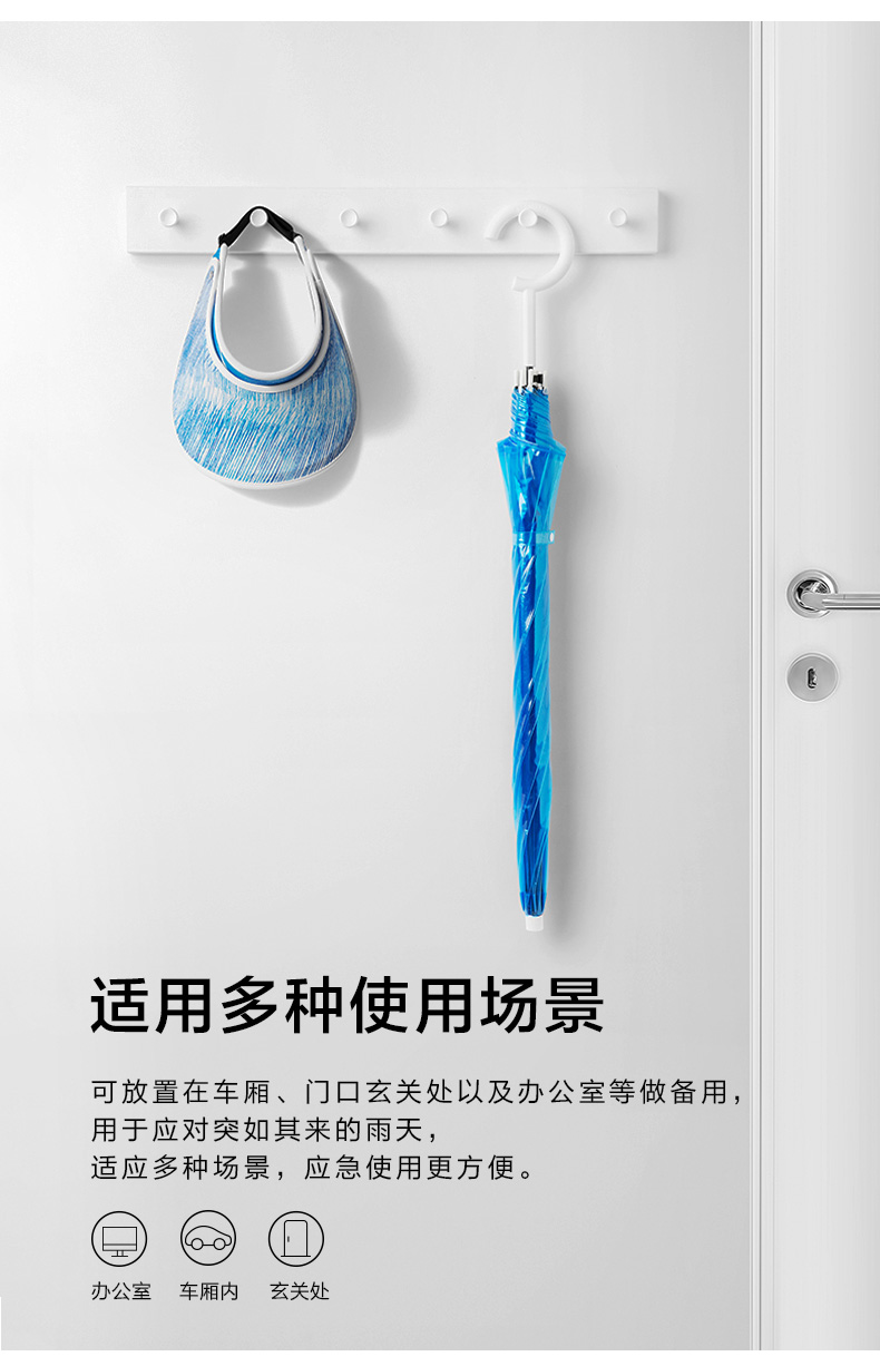 BANANA UNDER 蕉下 长柄透明雨伞 大号 三折 图4