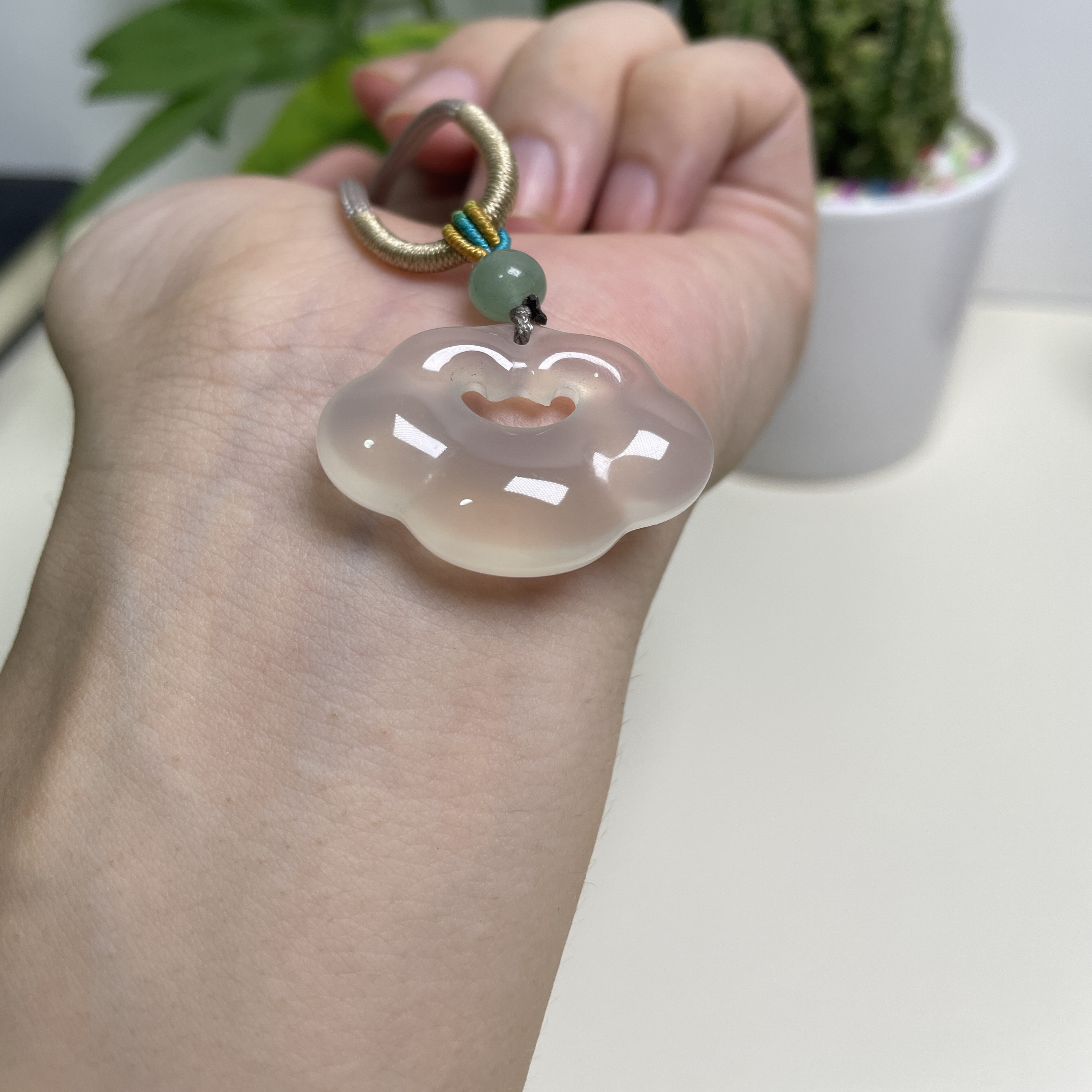 ✨ 一见倾心，天然高冰玛瑙玉髓大祥云锁吊坠💍-颈饰-淘宝好物网