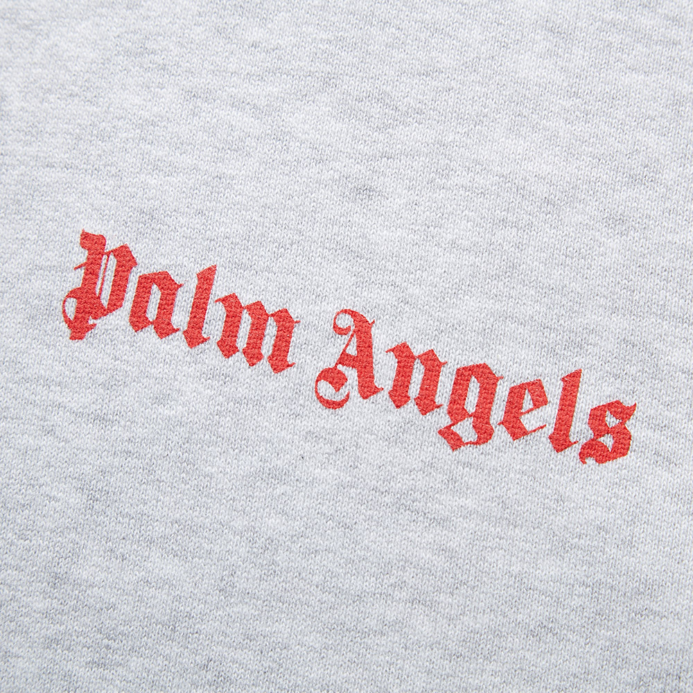 Palm Angels xám bông in đầu mùa thu / áo khoác trùm đầu mùa đông nam giới phù hợp với nam giới.