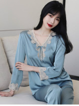 A D] Comfortable Sleep ~ From a pyjamas to the spring and autumn summer ice silk thin long sleeves casual