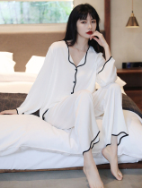 AD Hepburn true silk sleepwear with good sleep care for your skin silk slip ~ sleepwear female spring autumn ice silk