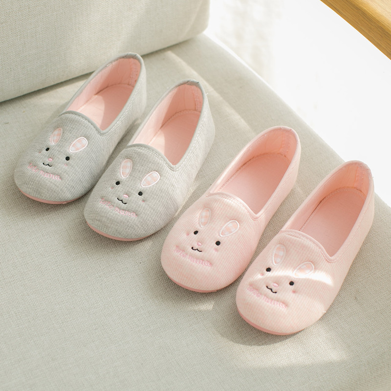 Maternity Shoes for Summer, Thin, Closed Heel, Soft Sole, Non-Slip, Indoor Home Use, Postpartum Slippers for Pregnant Women