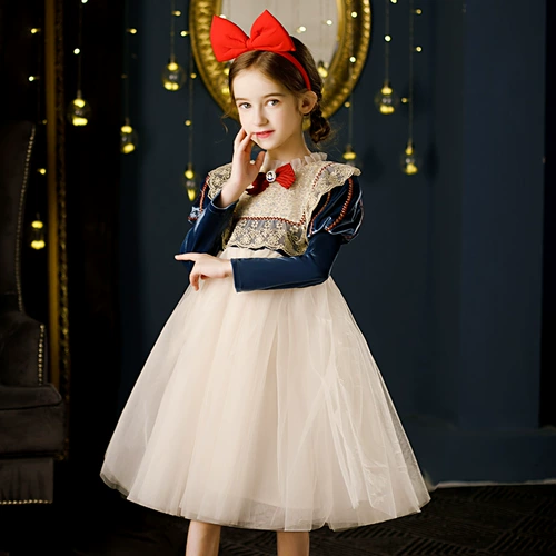 Детский демисезонный наряд маленькой принцессы, платье, длинная юбка, подарок на день рождения