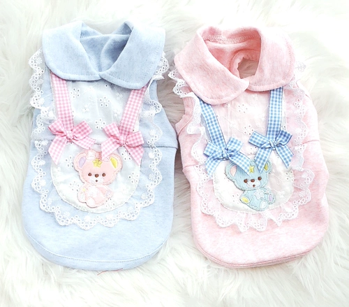 Весна и летняя домашняя одежда сладкая petco21013 Little Bear Lauret Bow Catterns