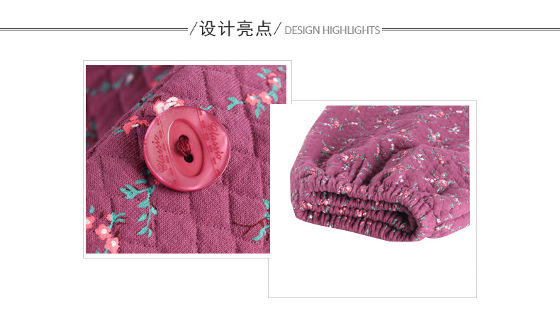 Đồ ngủ mùa thu và mùa đông của phụ nữ cotton dày mẹ bông dài tay nhiều lớp bông không khí ấm hai mảnh đất có thể được mặc bộ đồ