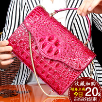 2020 new Thai avocado leather girl leather handbag genuine leather handbag Korean version 100 hitch satchel shoulder bag small square bag