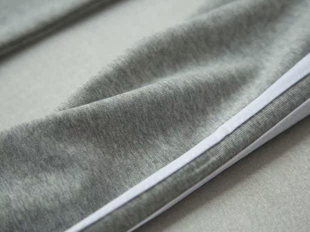 Mùa hè mới thể thao quần đáy quần Hai thanh bên trắng mỏng phần cotton co giãn eo cao chân chín quần quần baggy kaki nữ